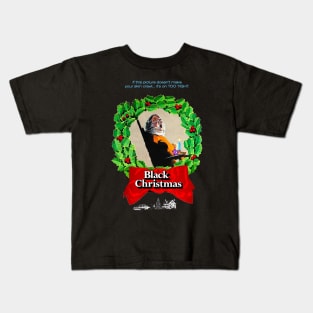 Black Christmas Kids T-Shirt